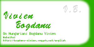 vivien bogdanu business card